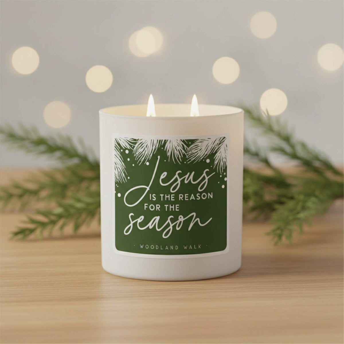 Jesus Season Christmas Soy-Based Candle