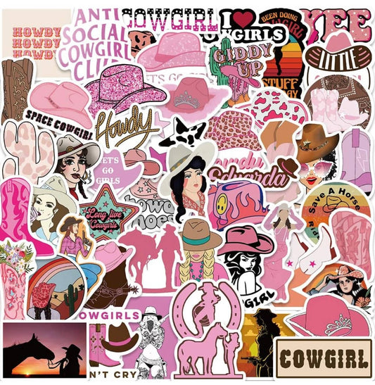 Super cute western vinyl waterproof stickers