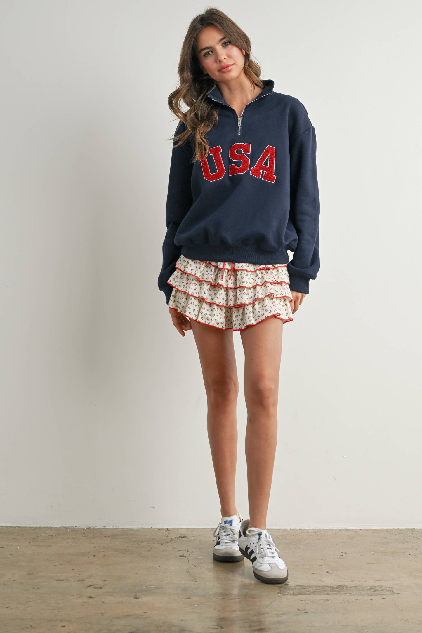 Quarter Zip Long Sleeve Top - BMT7795