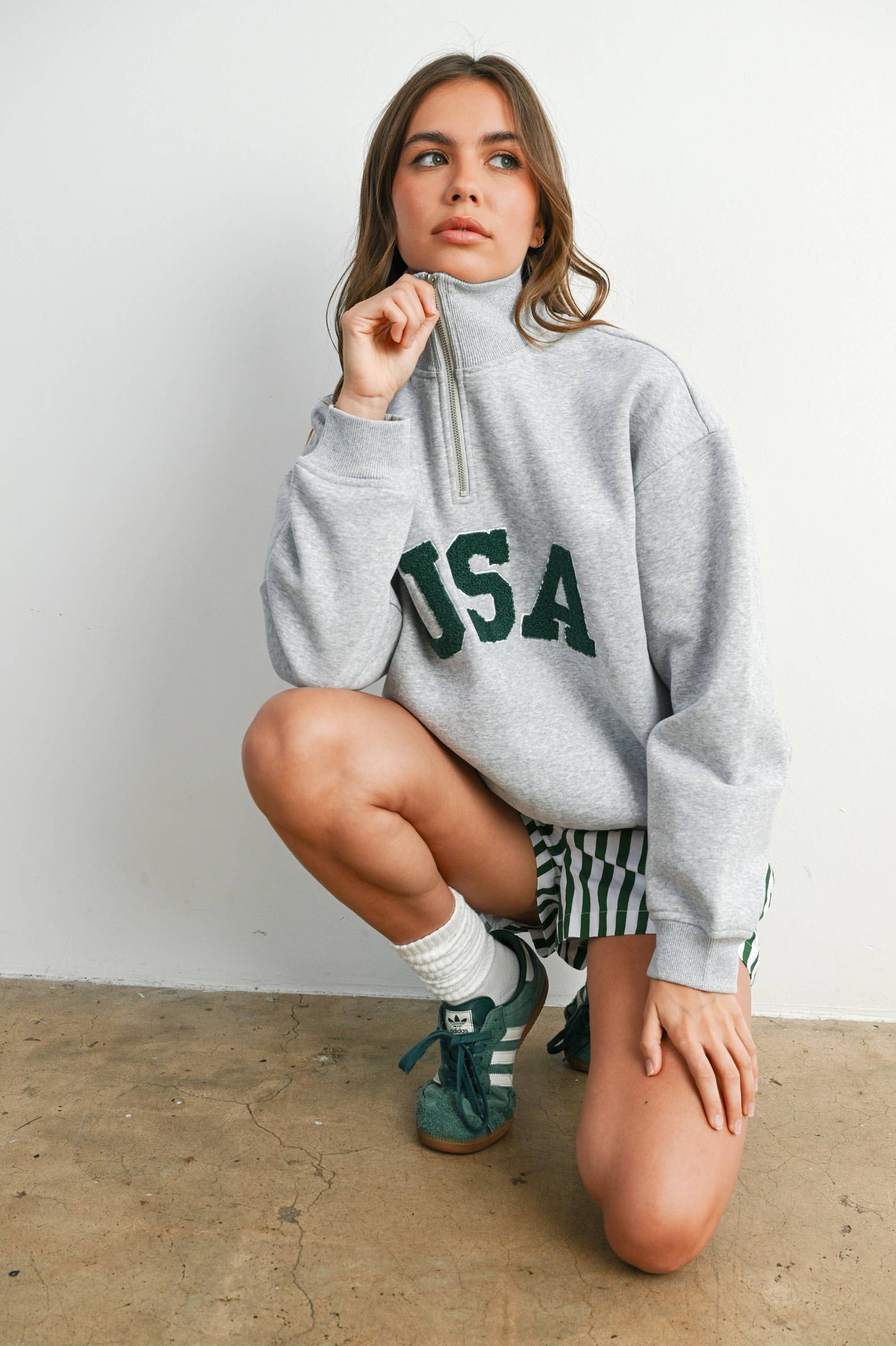 Quarter Zip Long Sleeve Top - BMT7795