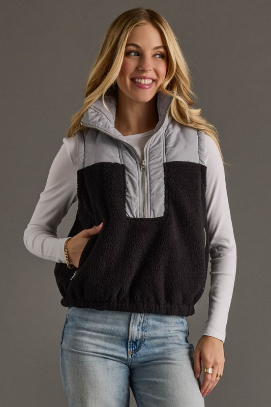 Panache- Lt. Gray & Black Vest-